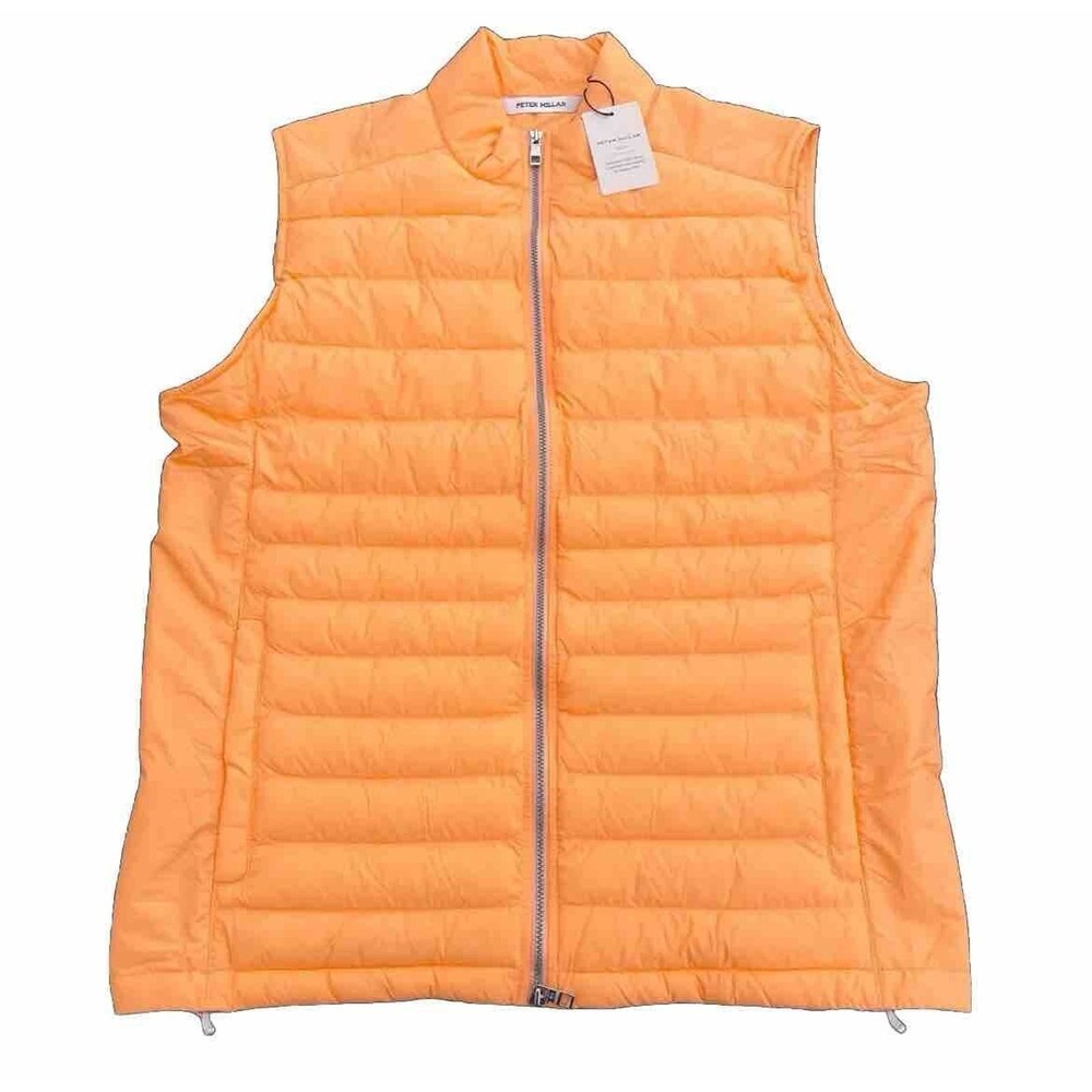 Peter Millar NWT Crown Elite Light Vest Spring 2023 Mens L GOLDEN RAYS $200